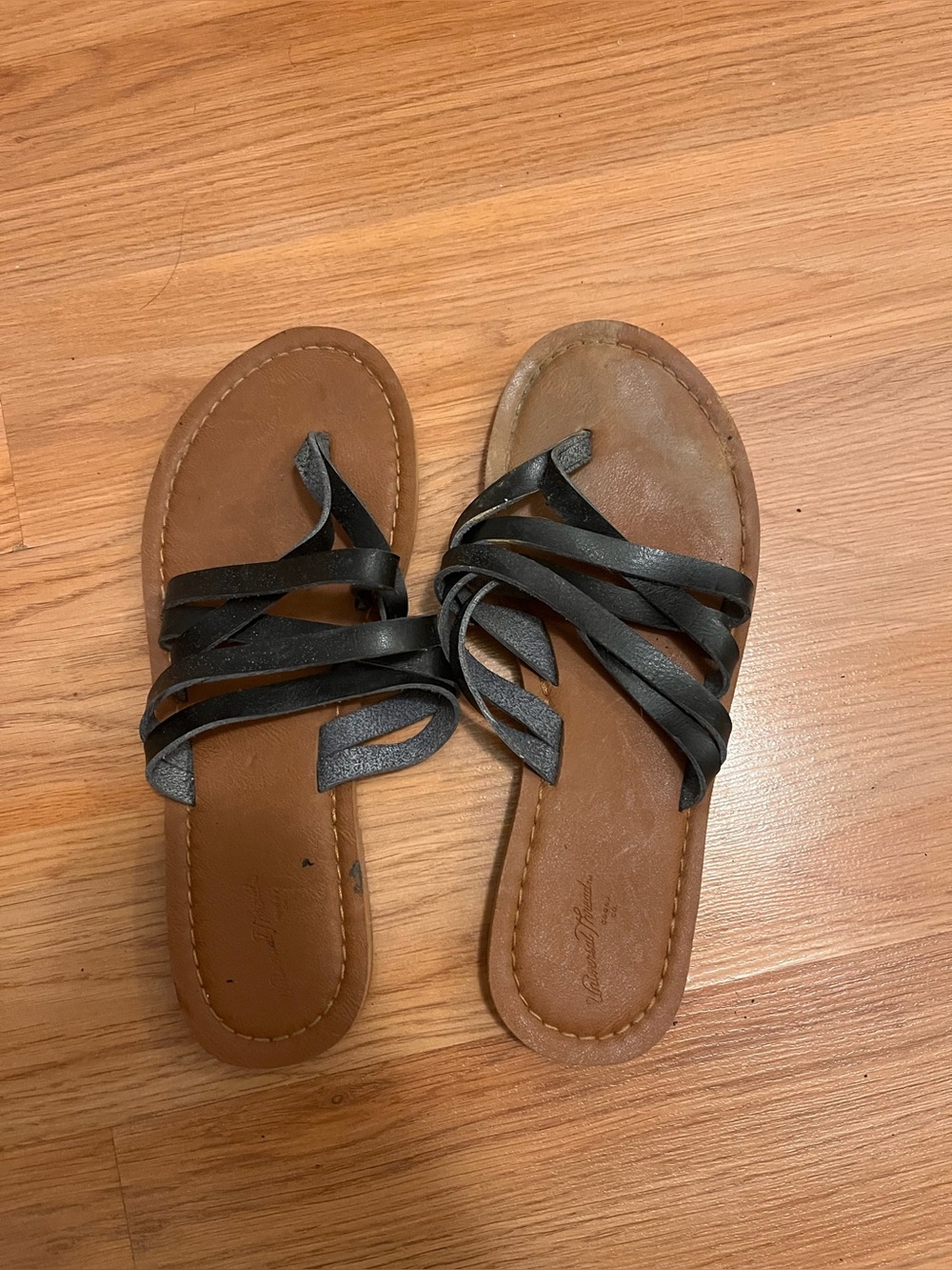 Cute black and tan sandals